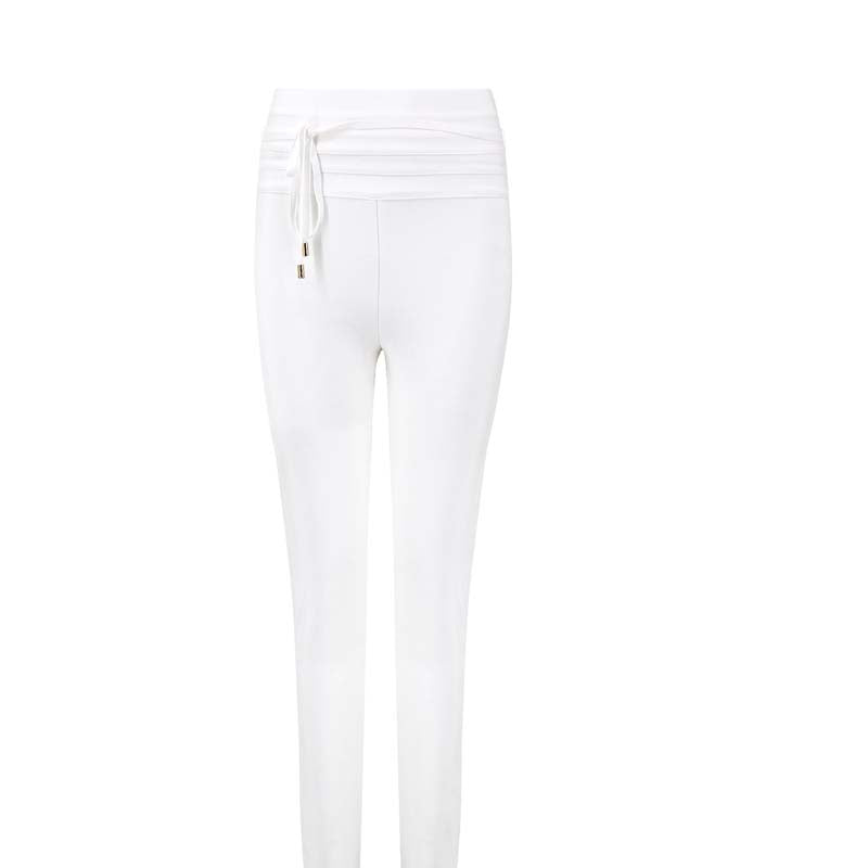 High-Waisted Slim-Fit Cropped Fashion Pants