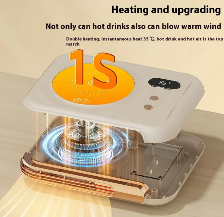 2-in-1 Home Desk Heater & Thermal Cup Pad