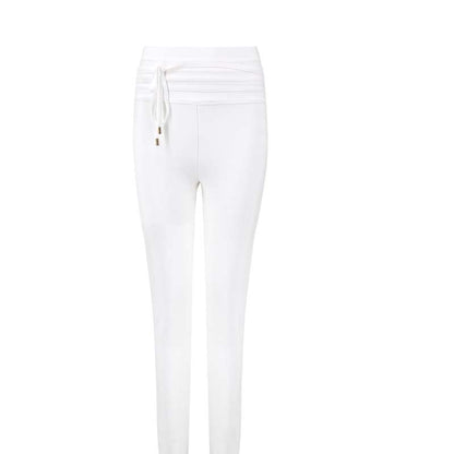 High-Waisted Slim-Fit Cropped Fashion Pants