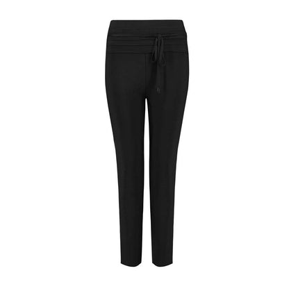 High-Waisted Slim-Fit Cropped Fashion Pants