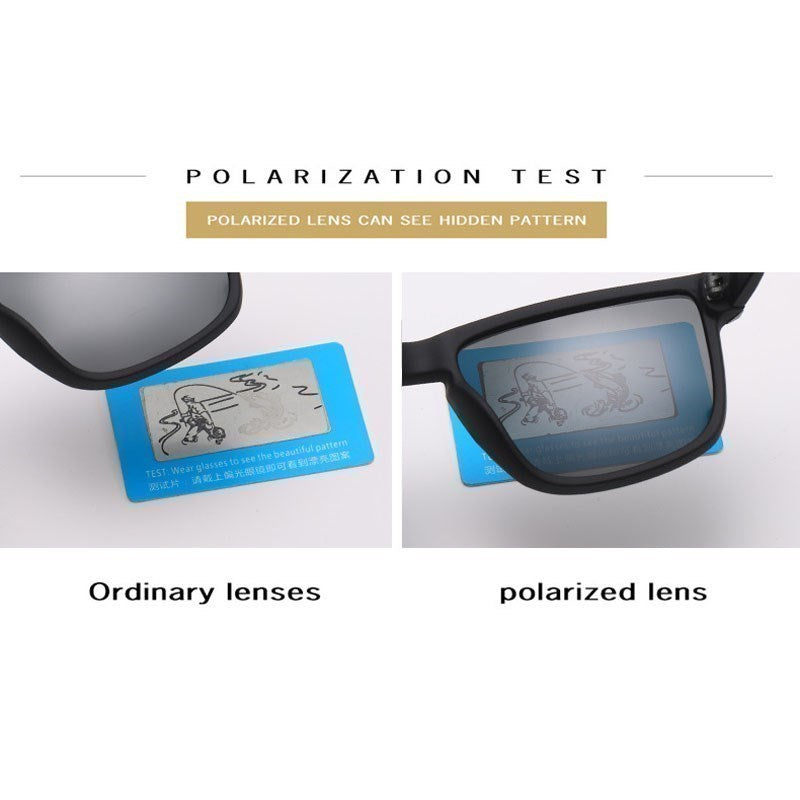 Unisex Vintage Polarized Square Sunglasses (Famous Brand)