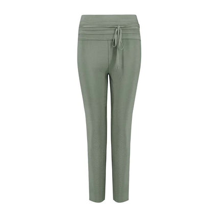 High-Waisted Slim-Fit Cropped Fashion Pants