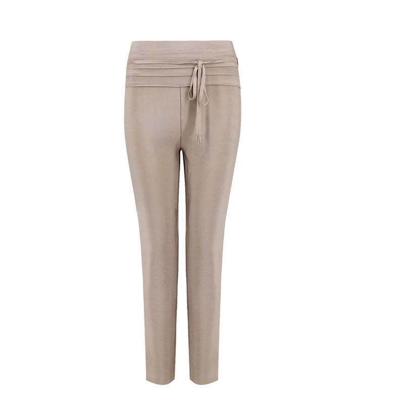 High-Waisted Slim-Fit Cropped Fashion Pants