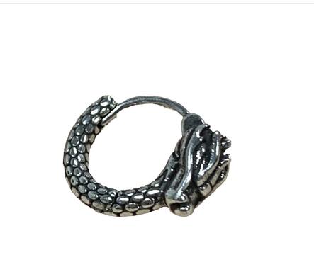 Retro Hip Hop Dragon Earrings for Men - Fashion Accessories