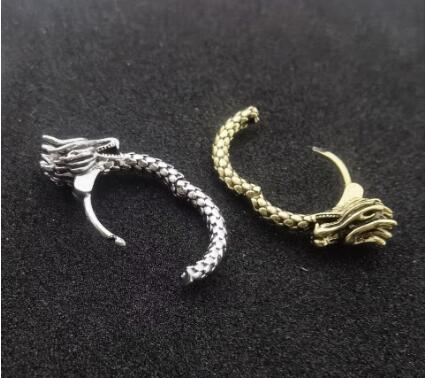 Retro Hip Hop Dragon Earrings for Men - Fashion Accessories