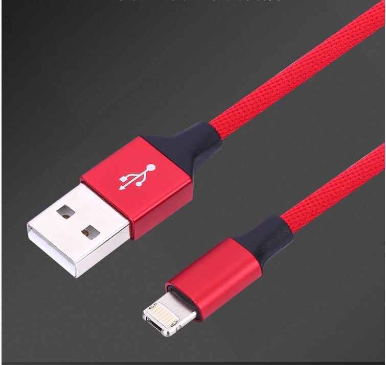 90-Degree USB Charging Cable for Apple &amp; Android
