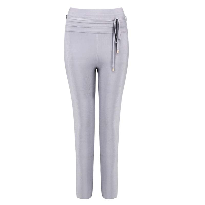High-Waisted Slim-Fit Cropped Fashion Pants