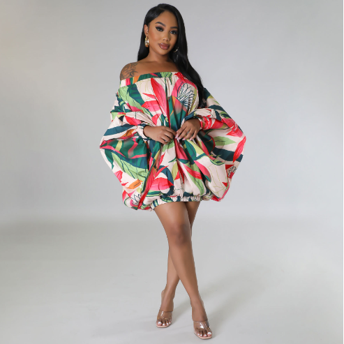 African Style Digital Print Fashion Women’s Dress