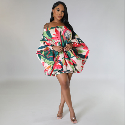 African Style Digital Print Fashion Women’s Dress