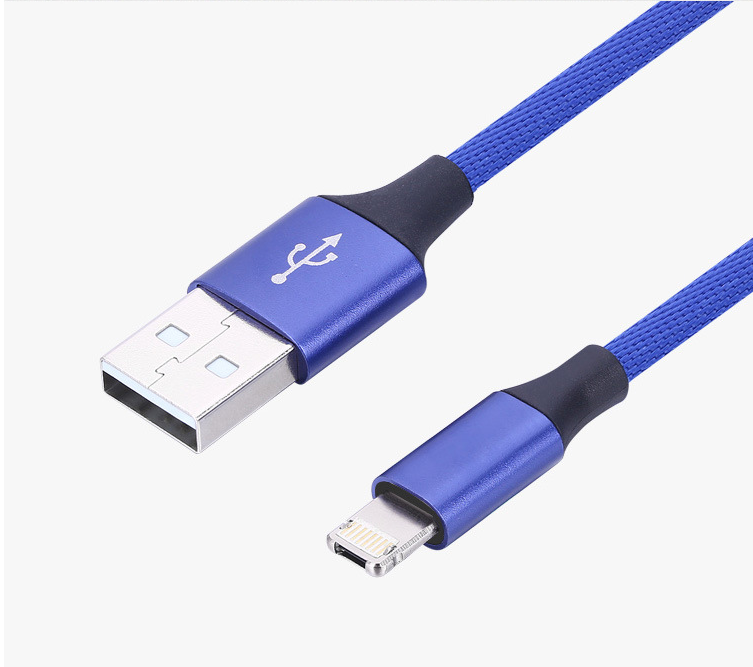 90-Degree USB Charging Cable for Apple &amp; Android