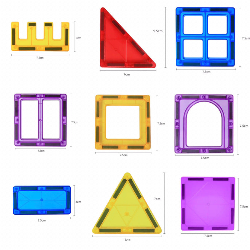 Magnetic Color Window Tiles Set for Kids&