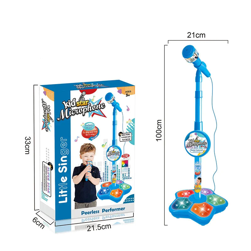 Kids Microphone with Stand, Singing &amp; Learning Toy
