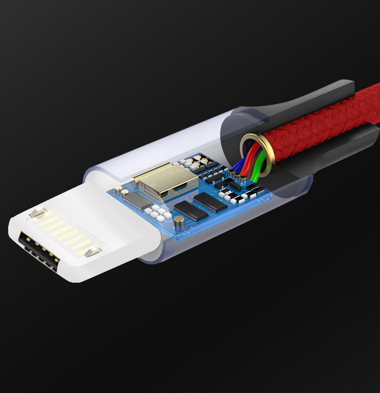 90-Degree USB Charging Cable for Apple &amp; Android