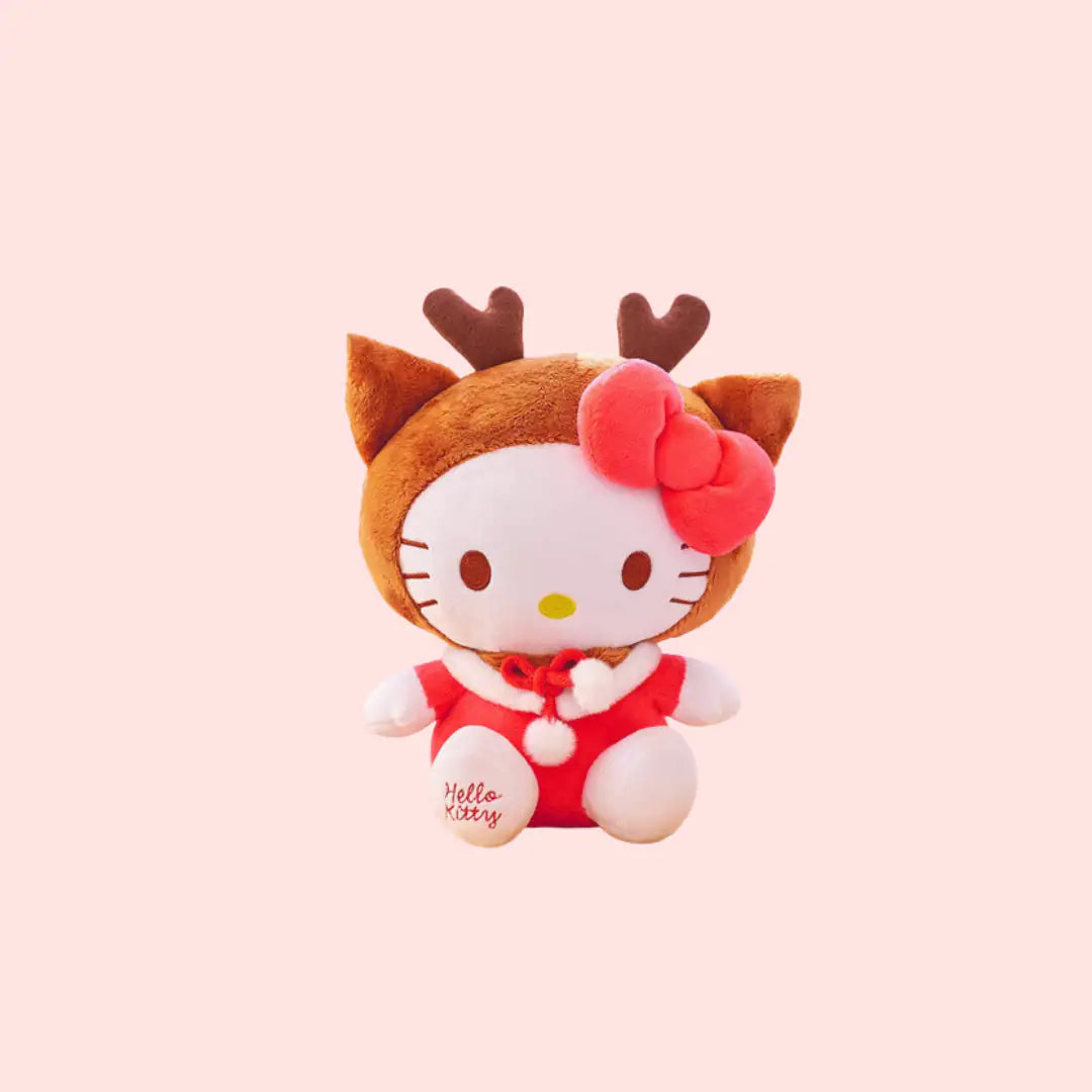 Cute Kitty Christmas Plush Toy, Holiday Gift for Kids