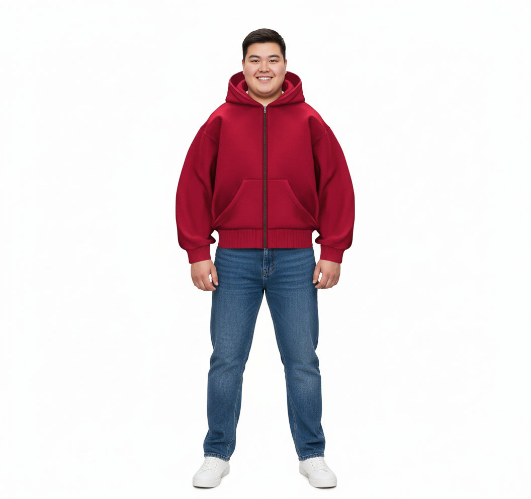 Fleece-Lined Double Hood Sweater, Warm &amp; Cozy Hoodie