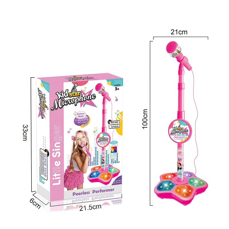 Kids Microphone with Stand, Singing &amp; Learning Toy