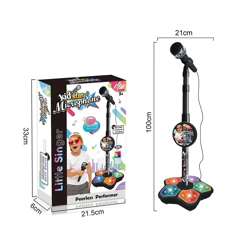 Kids Microphone with Stand, Singing &amp; Learning Toy
