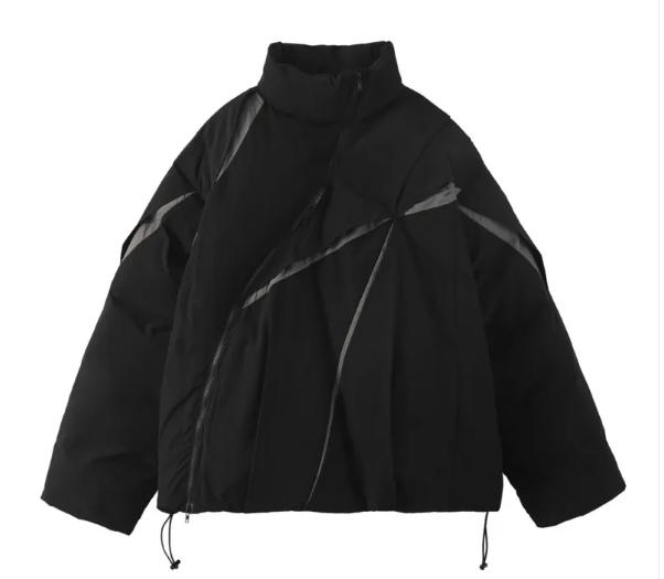 Color Matching Fashion Bread Coat For Men