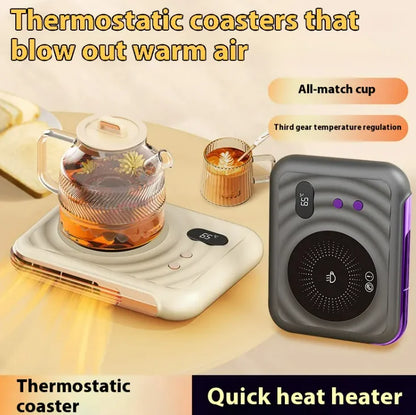 2-in-1 Home Desk Heater &amp; Thermal Cup Pad