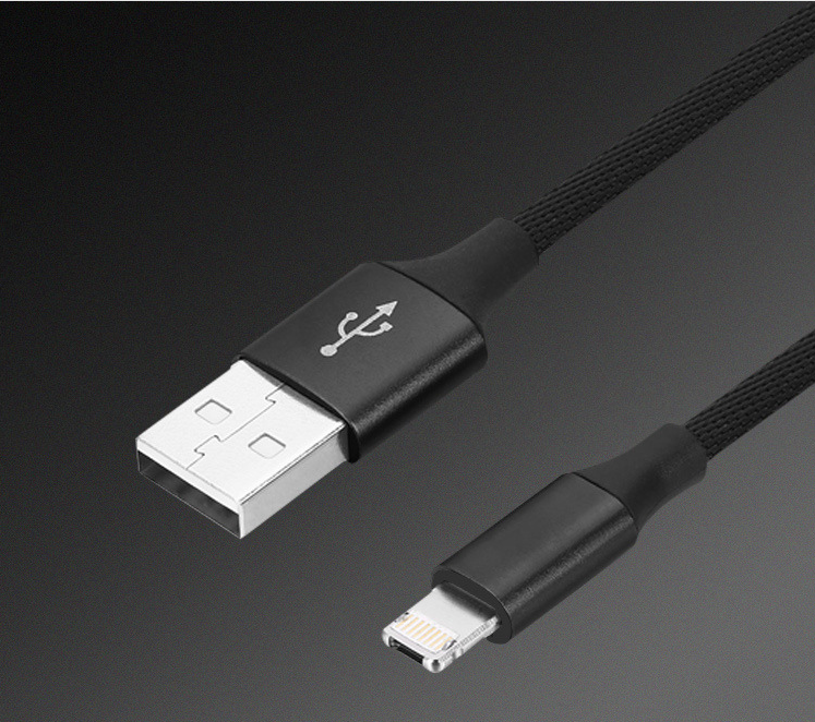 90-Degree USB Charging Cable for Apple &amp; Android