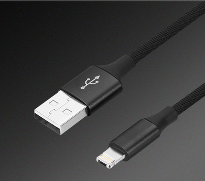 90-Degree USB Charging Cable for Apple &amp; Android