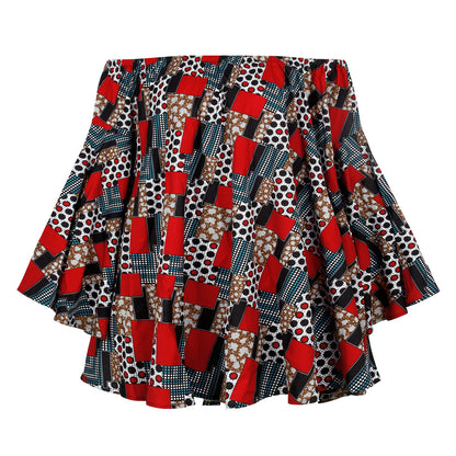 African Style Digital Print Fashion Women’s Dress