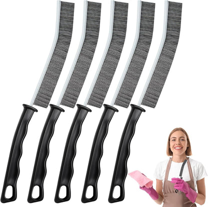 Cleaning Brush - 5 Pcs Hard Bristle Crevice Cleaning Brush Multifunctional Gap Scrub Brush Home Essentials Bathroom Cleaner Tools for Household Use Kitchen Bathroom Window Faucets Toilet