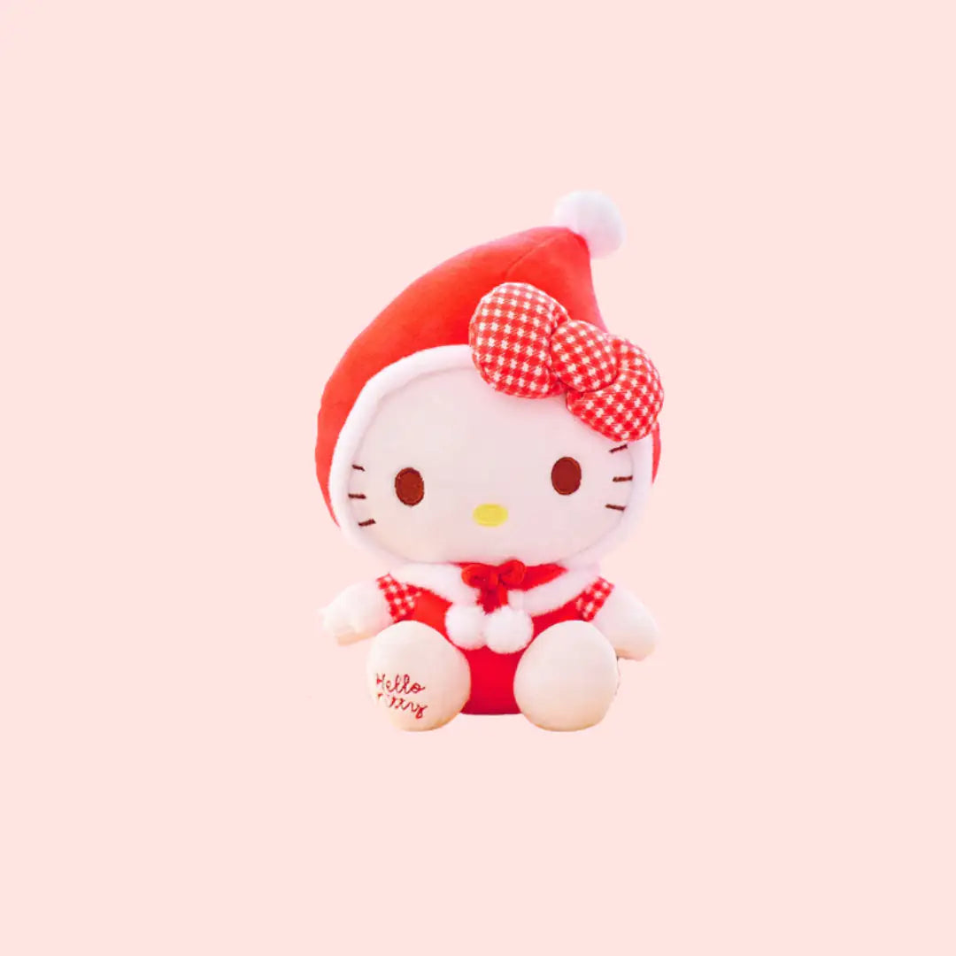 Cute Kitty Christmas Plush Toy, Holiday Gift for Kids
